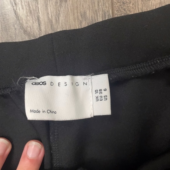 ASOS DESIGN Hourglass jersey slim kick flare suit pant - Picture 3 of 3